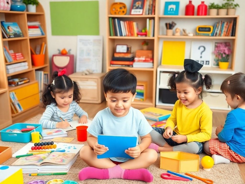 Activități educative acasă, copii învățând prin distracție.