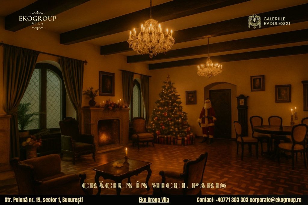 Evenimente de Crăciun București: „Crăciunul anilor ’30” la Eko Group Vila, o experiență unică în Capitală